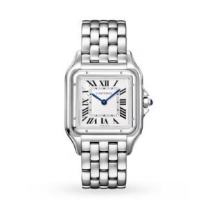Panthère De Cartier Watch, Large Model, Quartz Movement, Steel